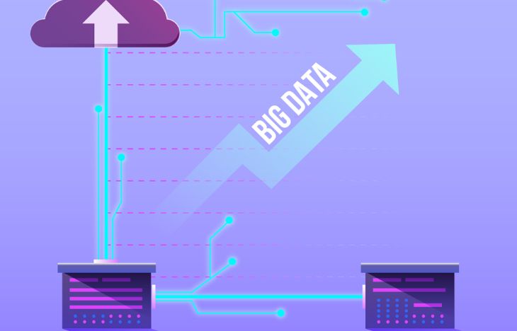 Cloud hosting infrastructure diagram showing virtual machines and shared server resources