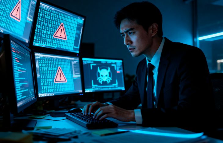 Dedicated server security and compliance illustration showing isolated and controlled infrastructure